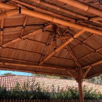 interior of bamboo bali gazebo